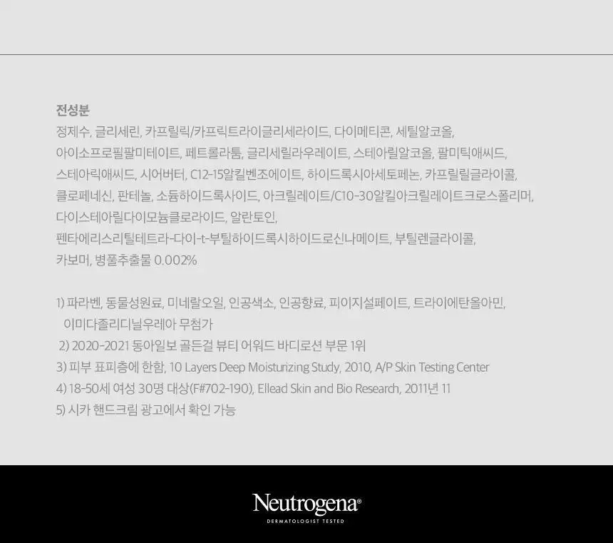[피부장벽개선] 뉴트로지나 시카 에멀젼 310ml+88ml 증정 기획 (무향) 상세페이지 28